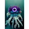 Mostro subacqueo luminoso