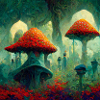Magic Mushroom Painting
