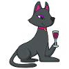 Cat Red Wine