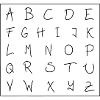 Alphabet mit Rahmen