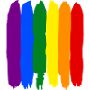 Pride - Rainbow Brushstrokes