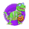 Dinosaur Halloween Mummy