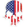 USA Halloween Bone Face