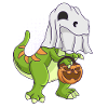 Dinosaure Halloween Ghost