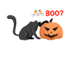 Chat fantôme d’Halloween