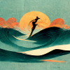 Surfer stylized