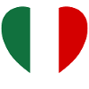 Italy Flag Heart Wide