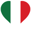 Italy Flag Heart Long