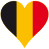 Belgium Flag Heart Long