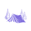 joyeux petit campeur