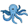 bunter Oktopus
