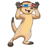 Meerkats with glasses