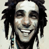 Rastafari Sketch Painting