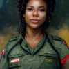 Beautiful Black Haitian Woman