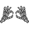 Looking through skeletal hole eyes