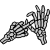 Hole Middle Finger Gesture Skeleton