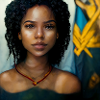 Beautiful Black Haitian Woman