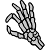 Skeleton hole look in gesture