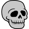 Sympathique Comic Skull Skull