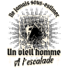 Vieil homme escalade