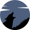 Das Wolfsrudel nachtblau