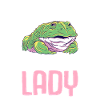 Crazy Bullfrog Lady Frog Hunter