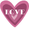 Pink Heart Love
