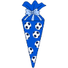 Schultüte Fußball blau