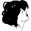 the woman in black