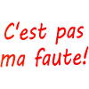 C'est pas ma faute !