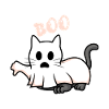 Boo Ghost Chat d’Halloween