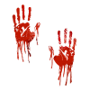Halloween mains ensanglantées