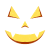 Visage de citrouille Halloween