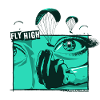 Parapente Eyes Fly High turquoise