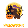 Happy Dachshund Dog Halloween