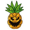Pineapple creepy pumpkin Halloween