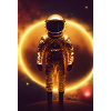 Astronaut Gold Space Future