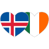 Iceland Ireland Flag Heart