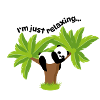 Entspannter Panda