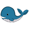 super cute whale