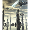 Fantasie Science Fiction Stadt