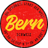 Bern Badge Retro RotGelb