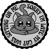 sorry cat was sitting