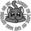 désolé chat était assis