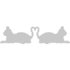 Tails Heart Shape Cats