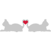 Heart Shape Tails Cats