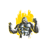 Gorilla strength weightlifting monkey