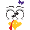 Funny Turkey Face Girl