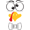 Funny Turkey Face Boy