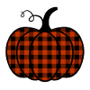 Buffalo Plaid Pumpkin